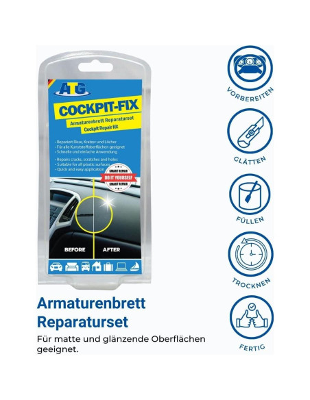 Kit de Reparación de Tablero de Auto ATG - Vinilo y Cuero