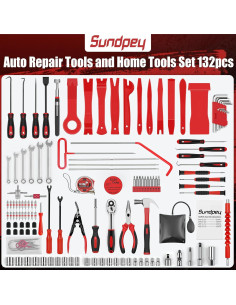 Kit de Herramientas Automotriz Sundpey 132 Piezas - Reparación y Mantenimiento 2