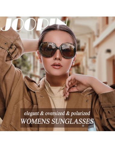 Gafas de sol grandes Joopin polarizadas UV400 para mujer