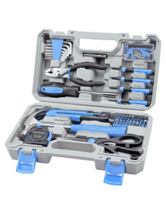 Kit de Herramientas Manuales CARTMAN 126 Piezas con Estuche Azul