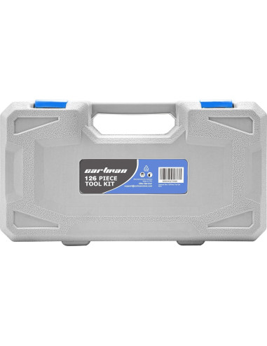 Kit de Herramientas Manuales CARTMAN 126 Piezas con Estuche Azul