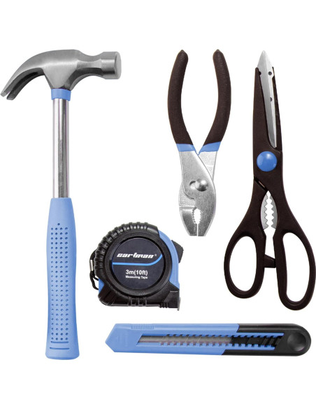 Kit de Herramientas Manuales CARTMAN 126 Piezas con Estuche Azul