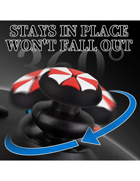 Extensor de Thumbstick PlayRealm x2 y Grip de Pulgar x4 para Xbox