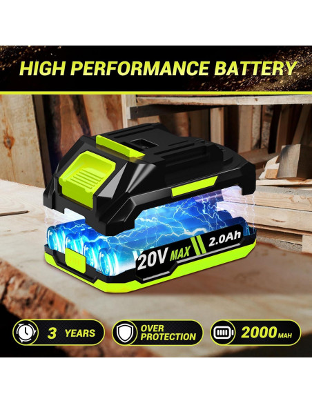 Mini Motosierra Eléctrica LITEKON 20V 1000W 6" Batería 4000mAh