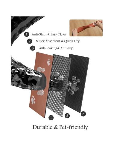 Alfombrilla Absorbente para Mascotas Padoor 40.64x60.96cm Naranja