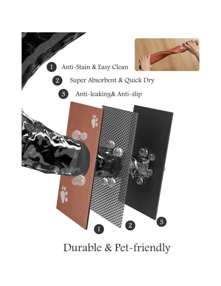 Alfombrilla Absorbente para Mascotas Padoor 40.64x60.96cm Naranja