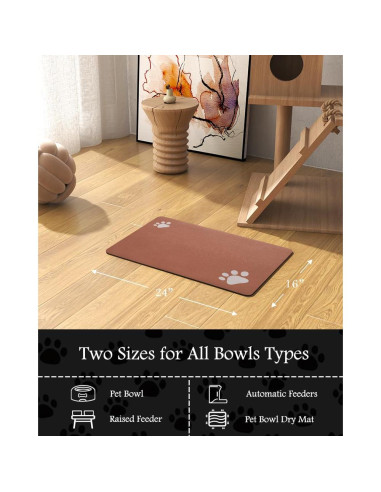 Alfombrilla Absorbente para Mascotas Padoor 40.64x60.96cm Naranja