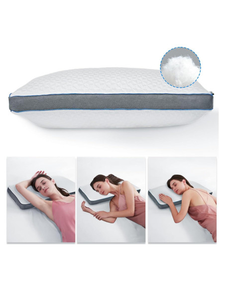 Almohada Ajustable CHxxy Reina Gris Oscuro Espuma de Memoria