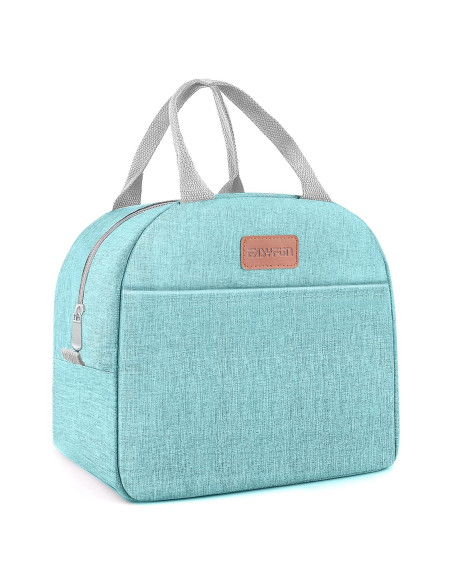 Bolsa de Almuerzo Aislada EASYFUN Verde Aqua 11L para Adultos