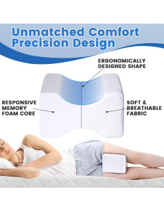 Almohada para Rodillas UJPFEO Espuma Viscoelástica 24x12cm 2