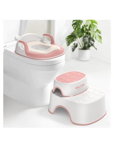 Asiento de Entrenamiento para Baño Maliton Rosa 2 en 1