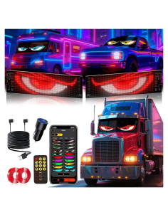 Ojos LED del Diablo YOUBISON 2PCS 58x13 cm Multicolor