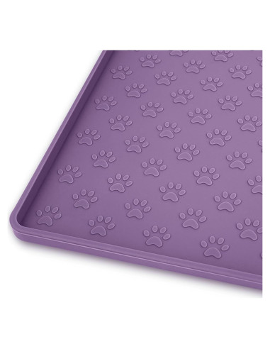Alfombrilla de Comida para Perros Ptlom 80x60 cm Impermeable