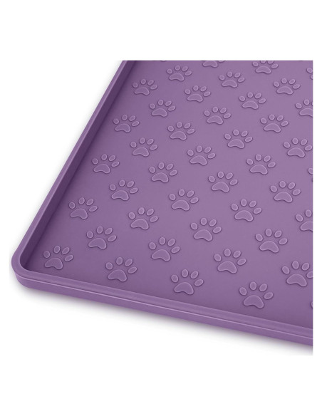 Alfombrilla de Comida para Perros Ptlom 80x60 cm Impermeable