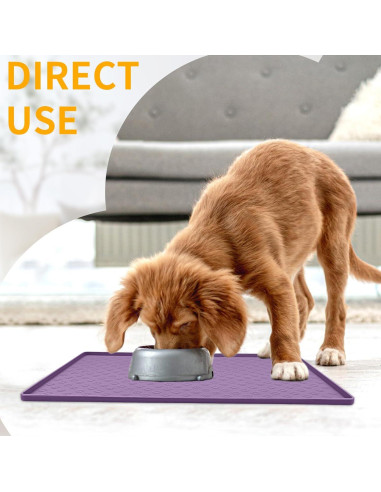 Alfombrilla de Comida para Perros Ptlom 80x60 cm Impermeable