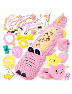 Set de Juguetes para Cachorros KIPRITII 25 Piezas Rosado
