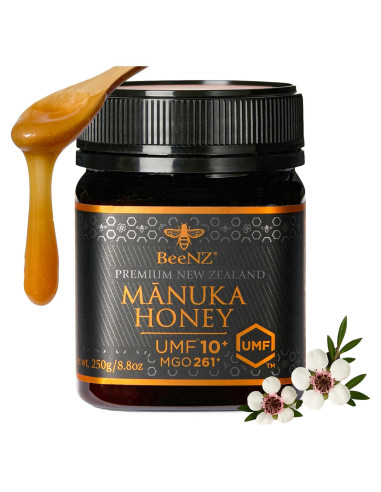 Miel Mnuka Cruda BeeNZ UMF 10+ 250g - Pura y Natural
