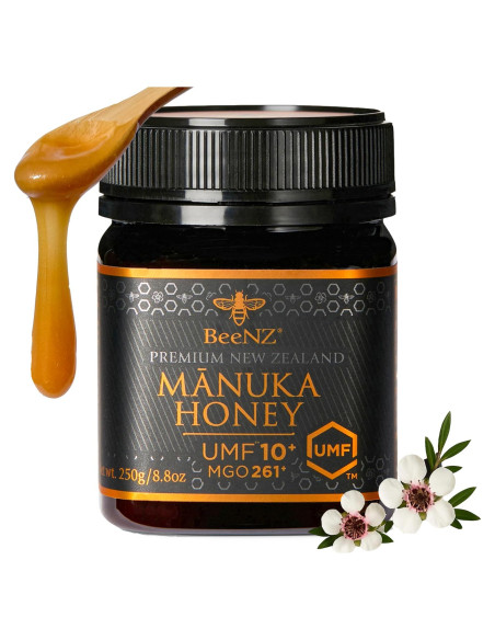 Miel Mnuka Cruda BeeNZ UMF 10+ 250g - Pura y Natural