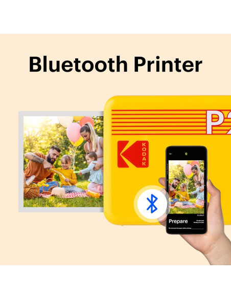 Impresora de Fotos Portátil KODAK Mini 2 Retro 5.3x8.6 cm