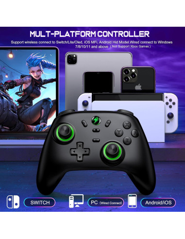 Controlador Inalámbrico NinjaPlusOX para Nintendo Switch Pro
