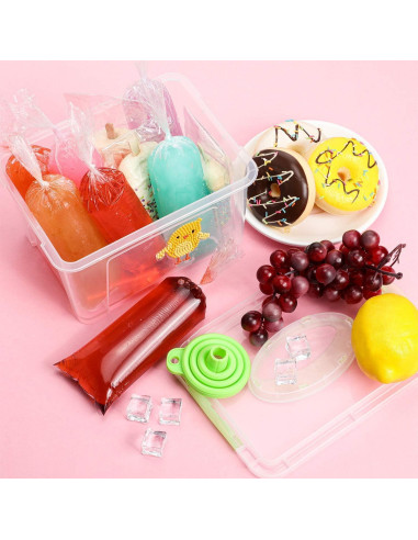 Bolsas de Helado Desechables Boao 240 Piezas con Embudo