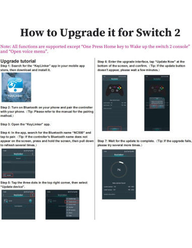 Controlador Inalámbrico NinjaPlusOX para Nintendo Switch Pro