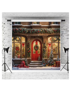 Fondo de Foto Kate 2m x 2m Microfibra Festivo Invierno
