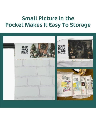 Fondo de Foto Kate 2m x 2m Microfibra Festivo Invierno