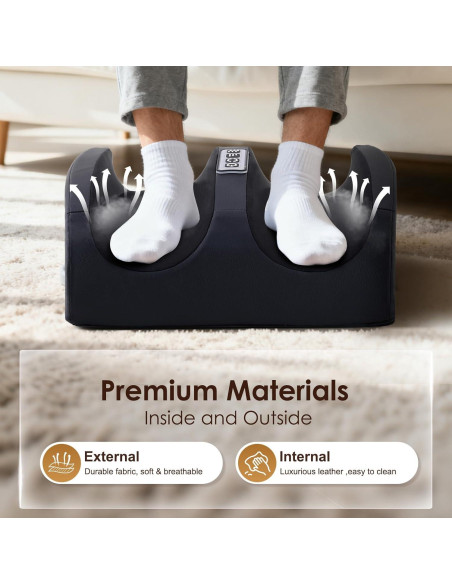 Masajeador de pies eléctrico CCHYF con calor y rodillos