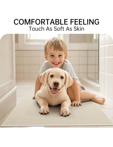 Alfombra de Baño Mecko Avena 50.8x81.3cm Antideslizante