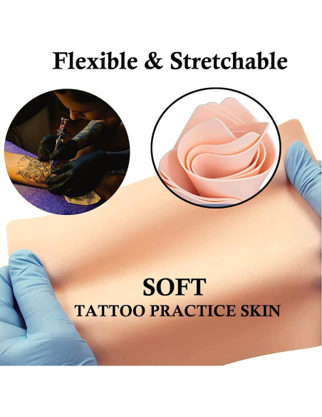 20 Piezas Piel de Práctica para Tatuaje Urknall 18.8x14.2cm