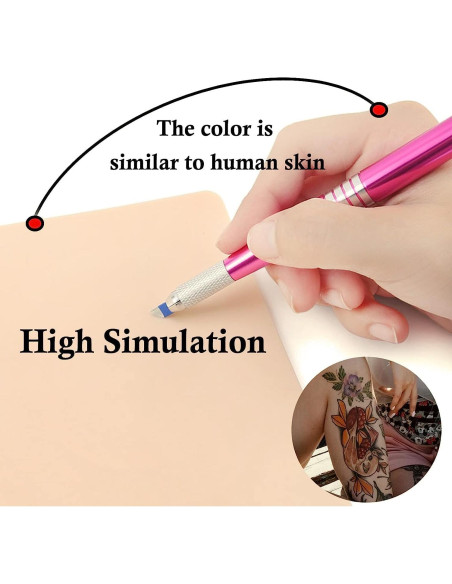 20 Piezas Piel de Práctica para Tatuaje Urknall 18.8x14.2cm