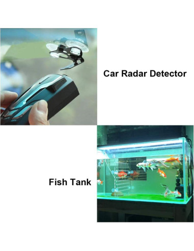 12 Ventosas Transparentes 5.5 cm LuluEasy para Vidrio