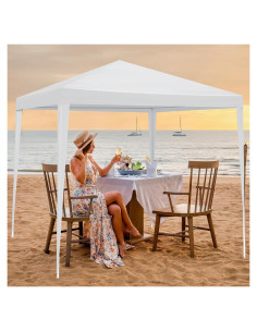 Carpa de Fiesta Exterior DVIEN 3x3m Impermeable Blanca