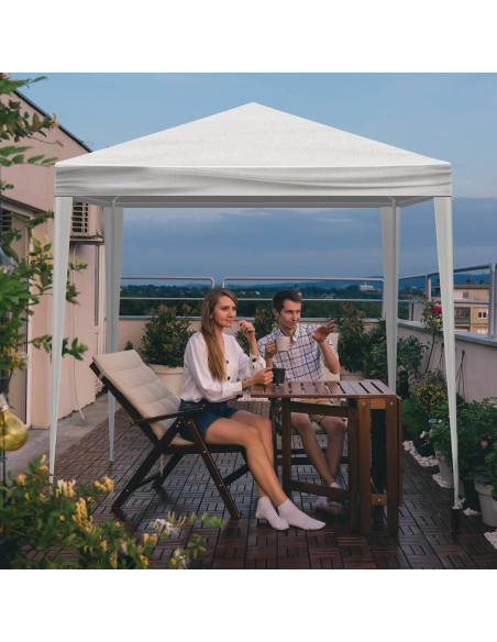 Carpa de Fiesta Exterior DVIEN 3x3m Impermeable Blanca