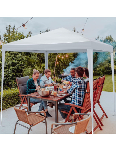 Carpa de Fiesta Exterior DVIEN 3x3m Impermeable Blanca