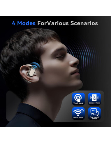 Auriculares de Traducción AI OWS 144 Idiomas Offline