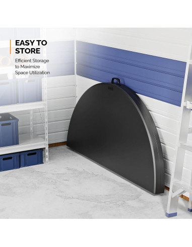 Mesa Redonda Plegable VINGLI 48" Negra para Eventos 408 kg