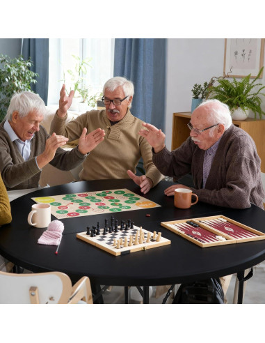 Mesa Redonda Plegable VINGLI 48" Negra para Eventos 408 kg