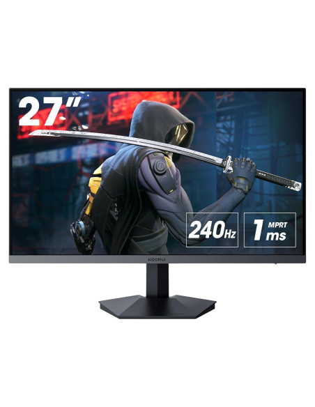 Monitor de Juegos KOORUI 27" FHD 240Hz 1ms Negro GN02