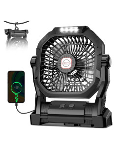 Ventilador de Camping Roshopi P20 Recargable 20000mAh 4 Velocidades