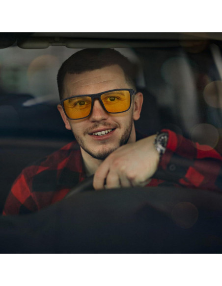 Gafas de Seguridad RMMEEY con Lentes Amarillas UV Antirreflejo