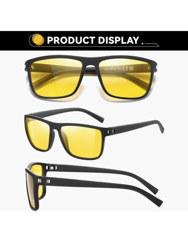 Gafas de Seguridad RMMEEY con Lentes Amarillas UV Antirreflejo