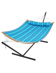 Hamaca Doble con Soporte SUPERJARE 3.66m Azul Aqua