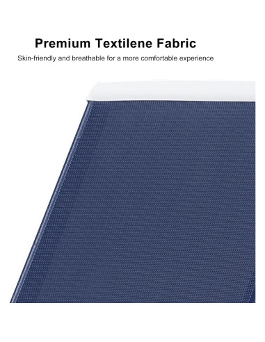 Juego de 3 Sillones Reclinables de Patio Purple Leaf Azul Marino