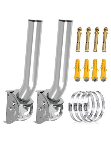 Soporte de Antena Inalámbrico EOQO 2-Pack Acero Inoxidable