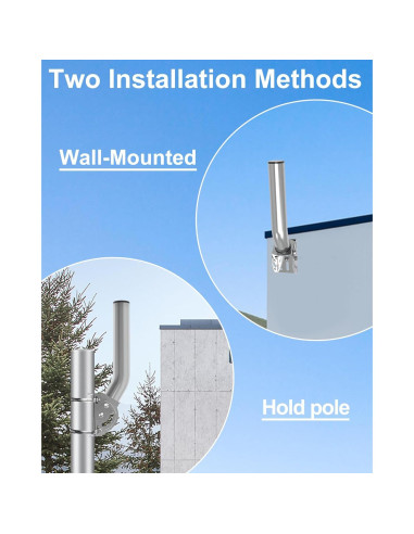 Soporte de Antena Inalámbrico EOQO 2-Pack Acero Inoxidable