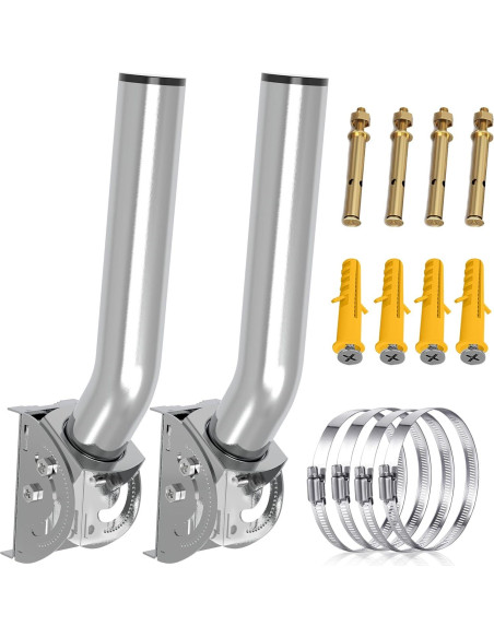 Soporte de Antena Inalámbrico EOQO 2-Pack Acero Inoxidable