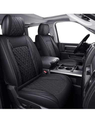 Funda de Asiento de Coche YIERTAI Dodge Ram 2009-2025 Negro