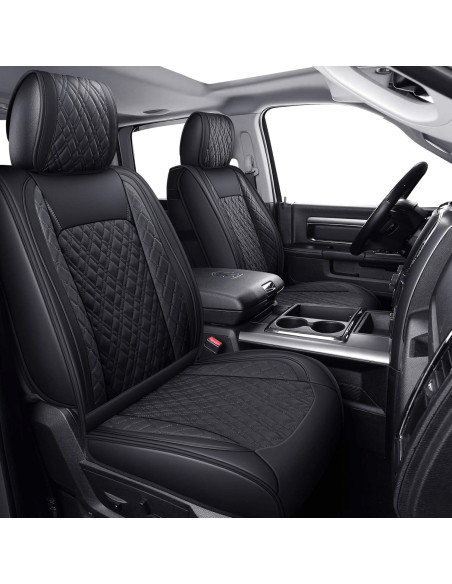 Funda de Asiento de Coche YIERTAI Dodge Ram 2009-2025 Negro